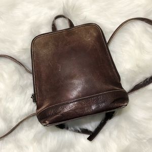 🔥 BASS G.H. Bass & Co. Mini Leather Backpack